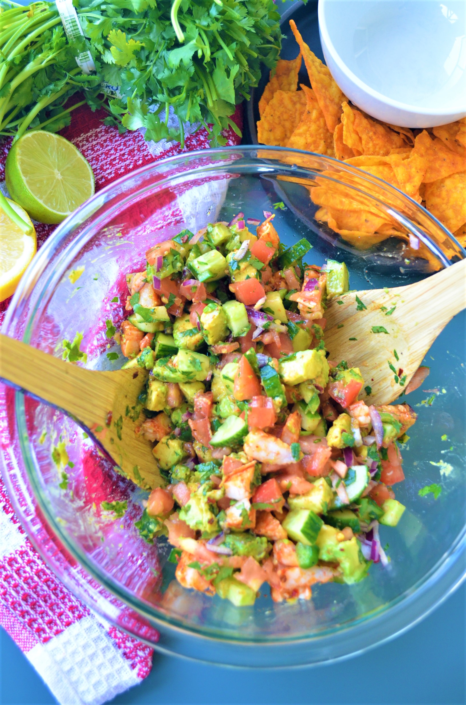 Avocado Shrmip Salsa SweetnSPicyLiving.com