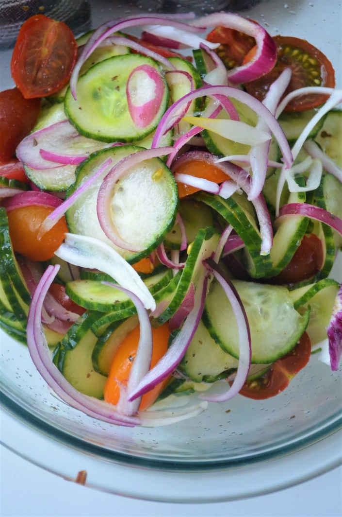Cucumber Tomato Salad By SweetnSPicyLiving.com