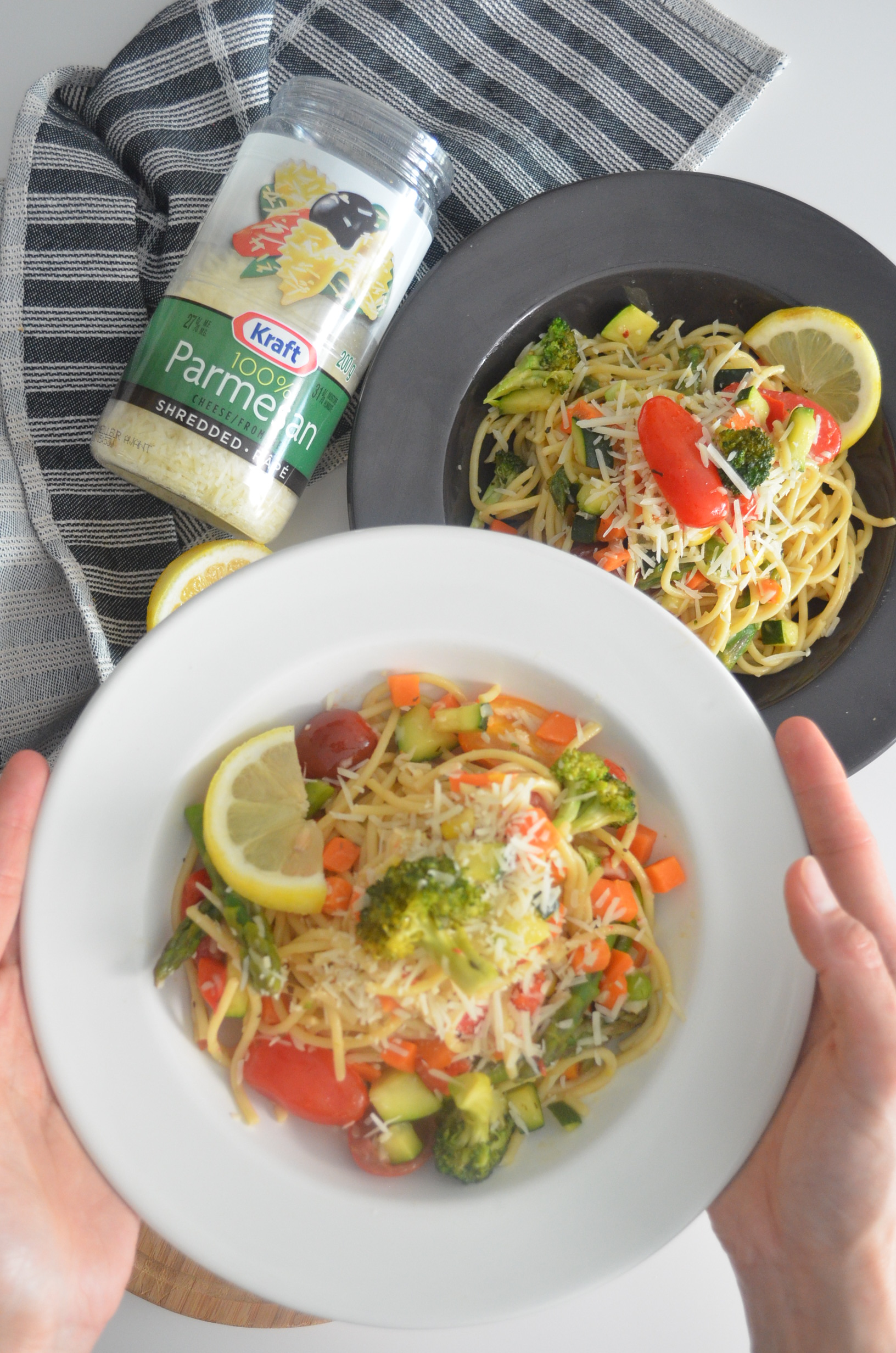 Garlic Butter Pasta Primavera Recipe By SweetNSpicyLiving.com