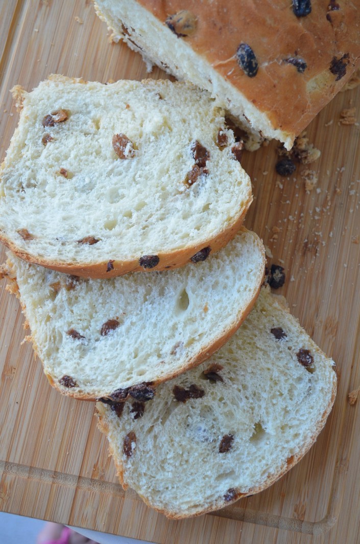 Honey Raisins Loaf Bread By SweetNSpicyLiving.com