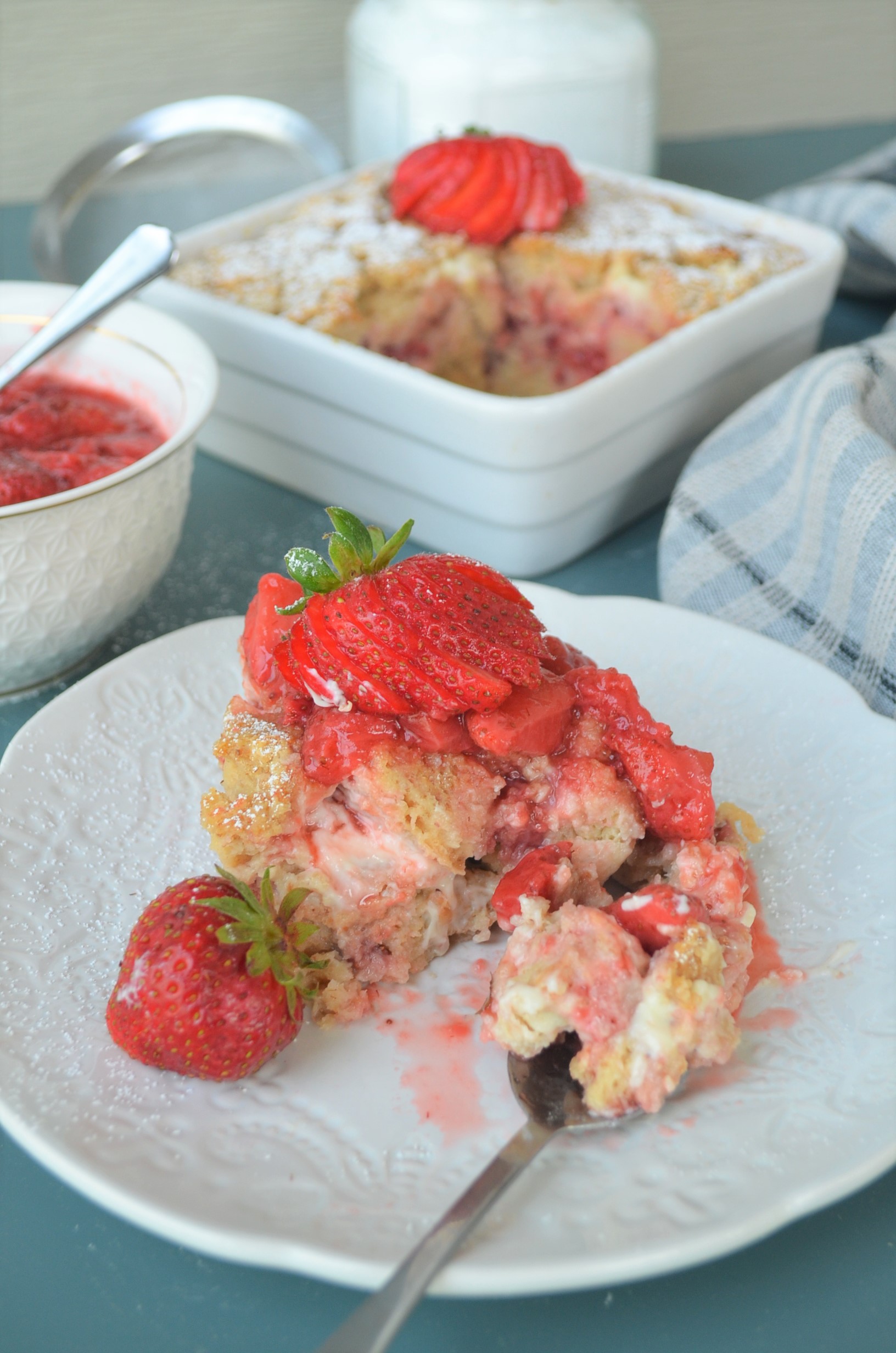 Strawberry Cream Cheese Overnight French Toast