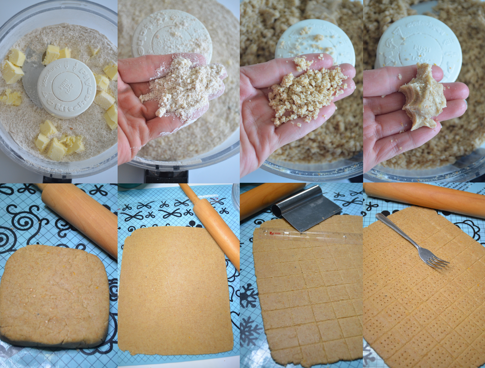 Graham Biscuit Steps Collage