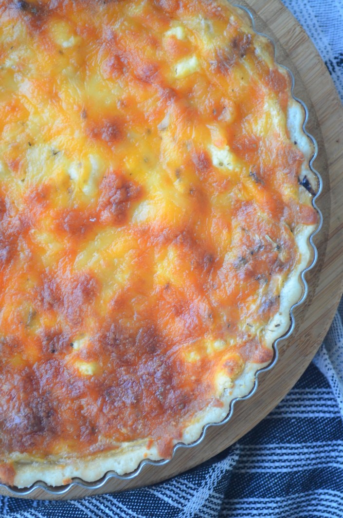 Mushroom and Spinach Quiche