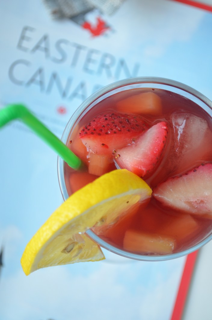 Strawberry Pineapple Ice Tea Cooler