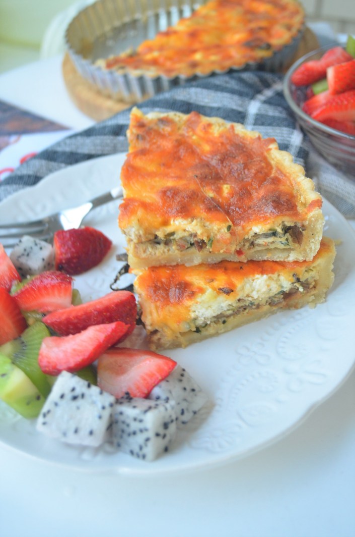 Vegetarian Quiche By SweetnSpicLiving.com