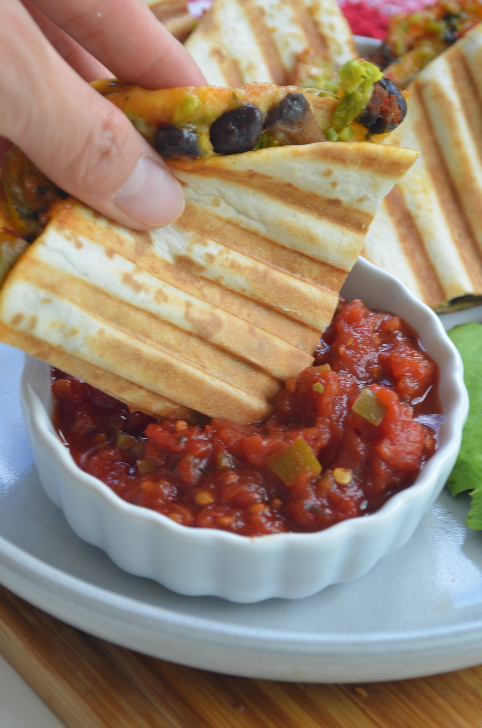 Avocado and Black Bean Quesedilla