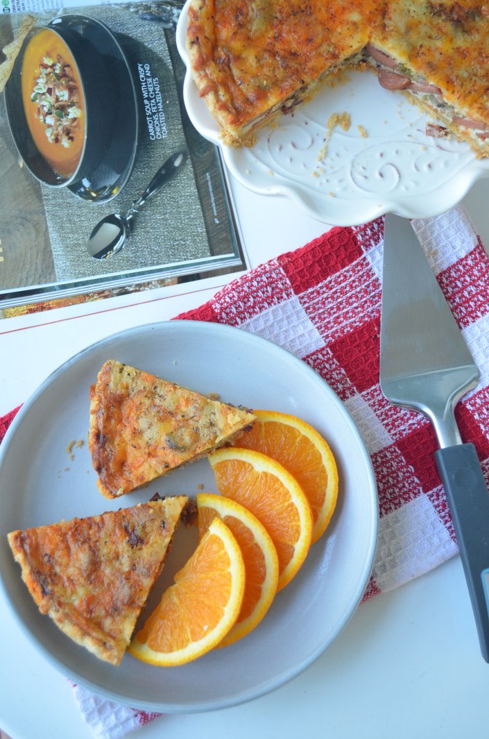 Sausage and Cheese Quiche