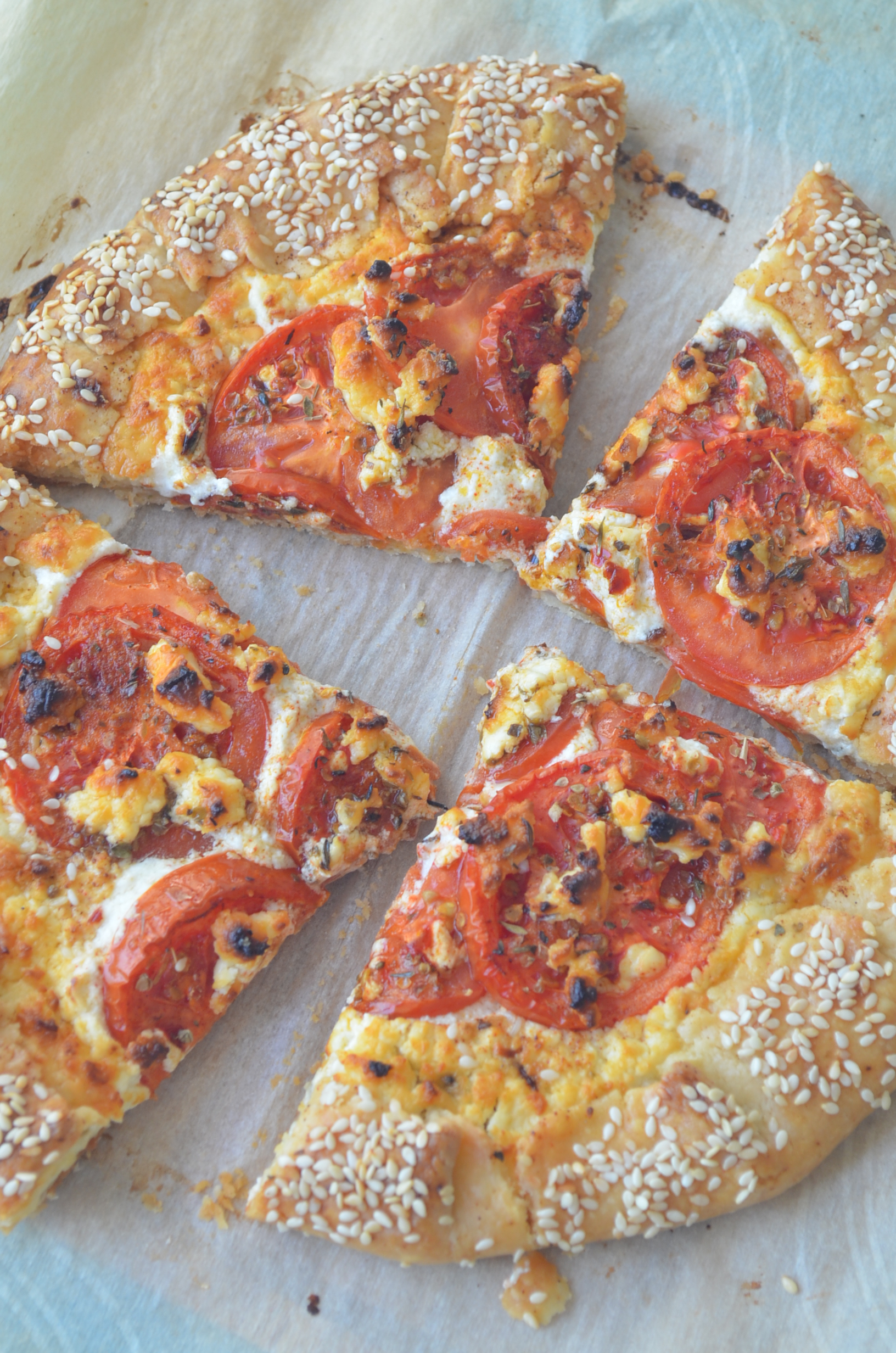 Small Batch Feta and Tomato Galette