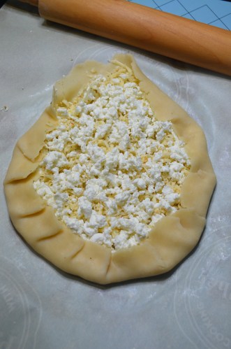 Vegetarian Feta and Tomato Pizza Galette