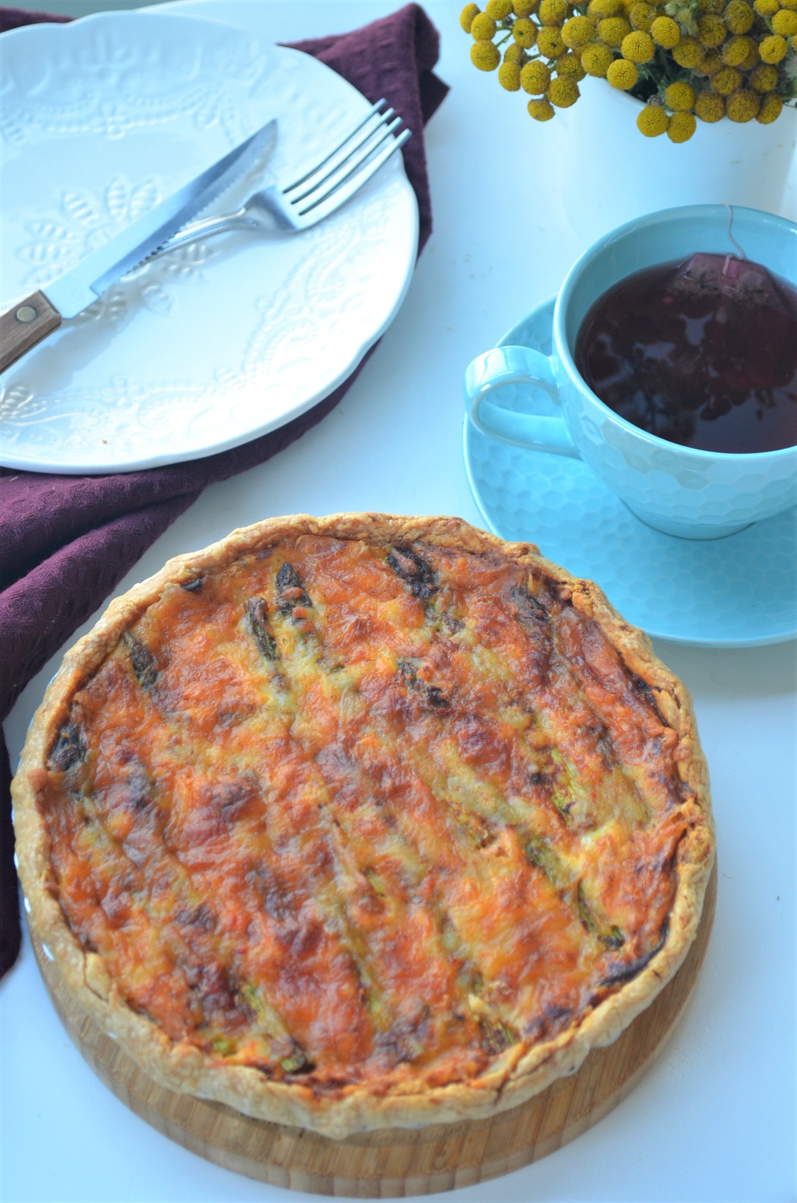 Asparagus and Mushroom Quiche