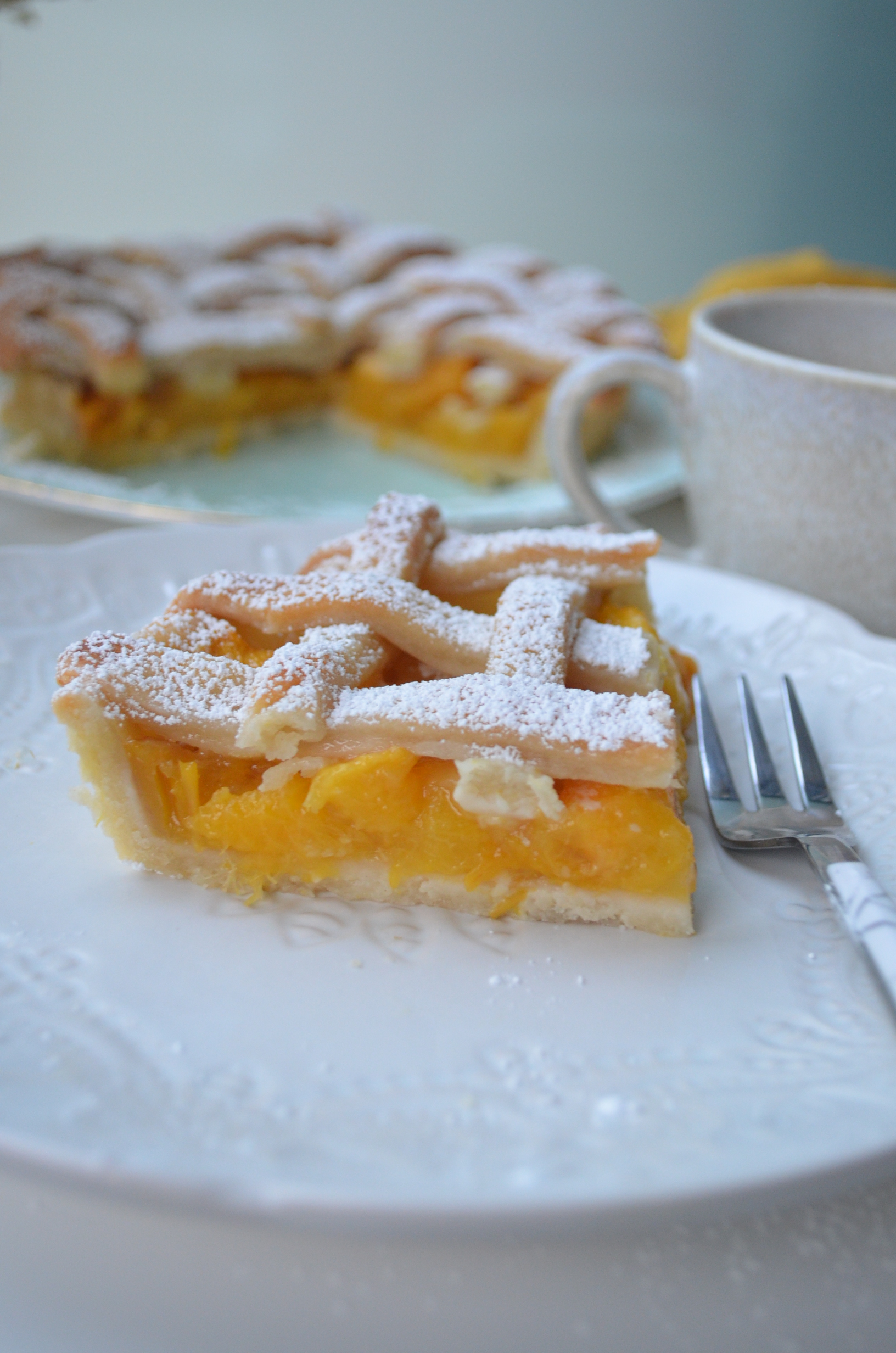 Peach Mango Pie For Two