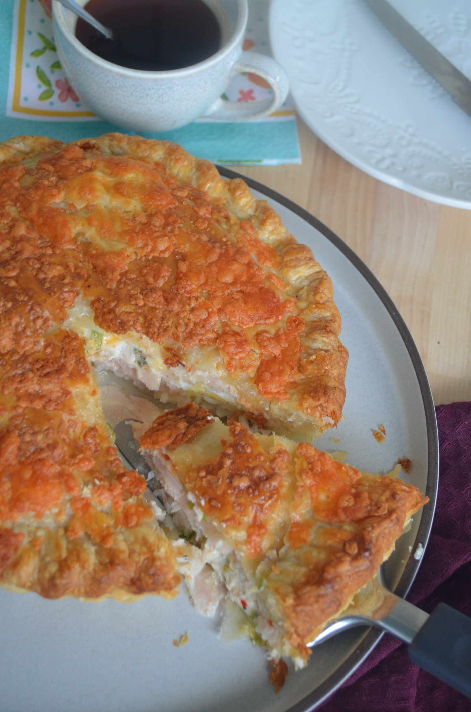 Ham and Egg Puff Pastry Pie