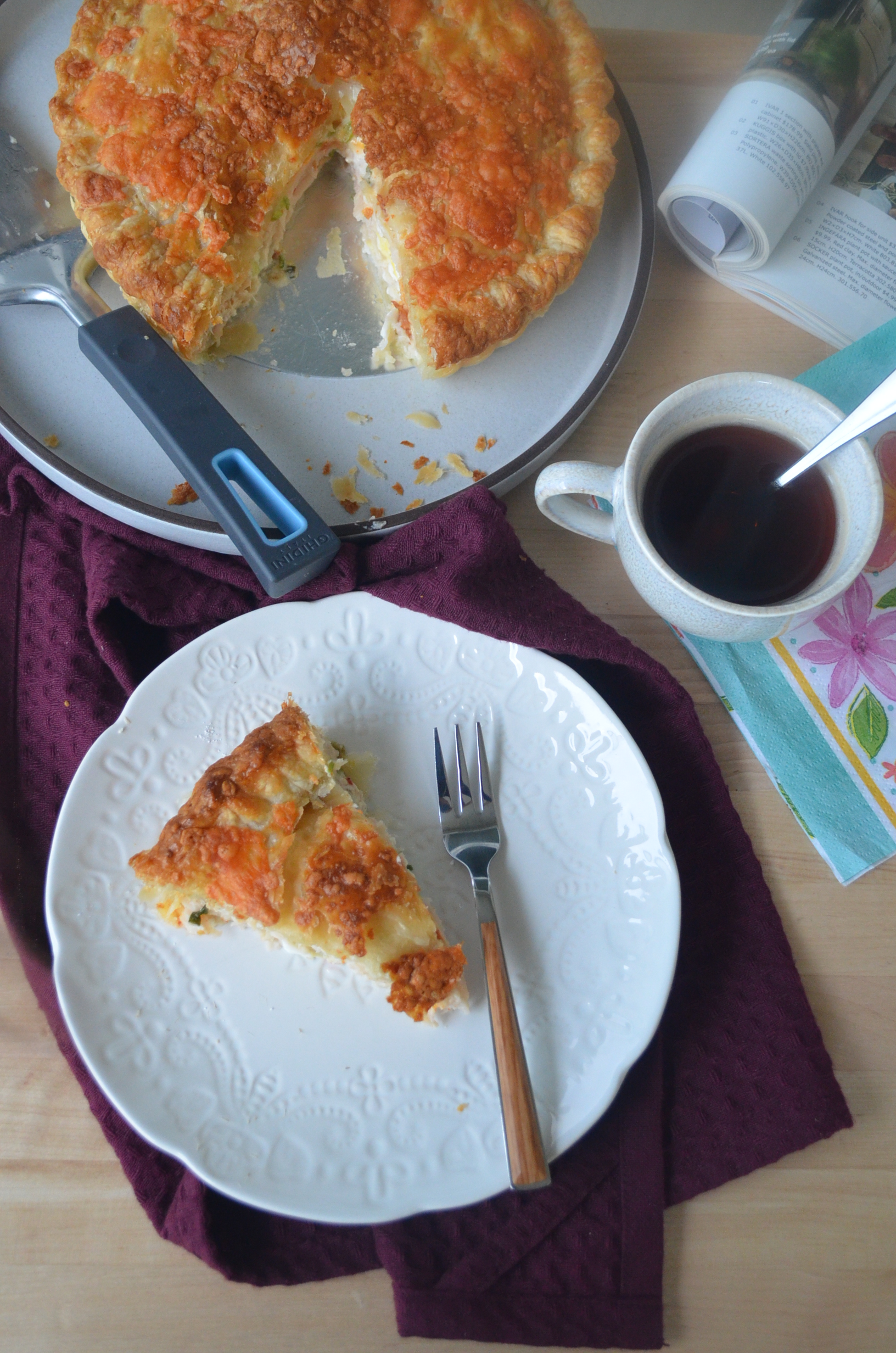 Ham Cheese and Egg Pie