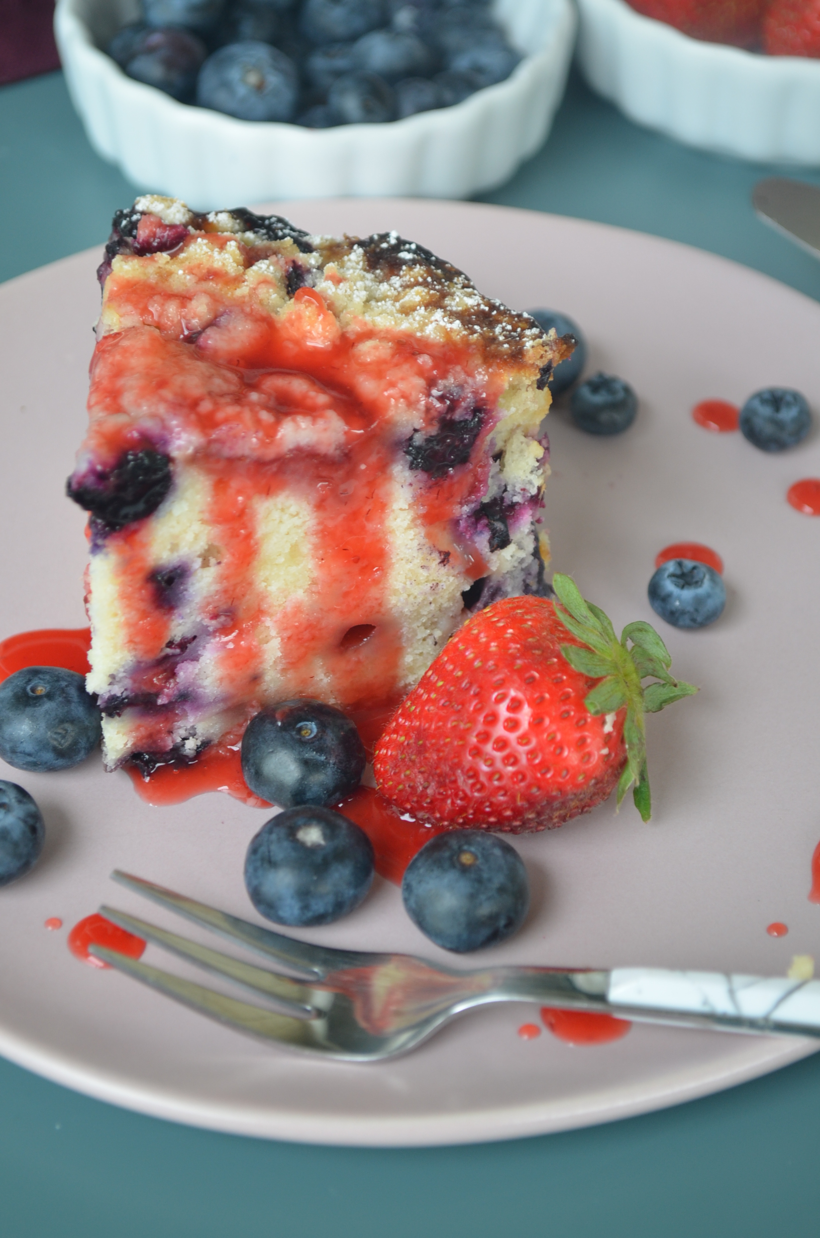Small Batch Berry Cake with VIDEO by SweetNSpicyLiving