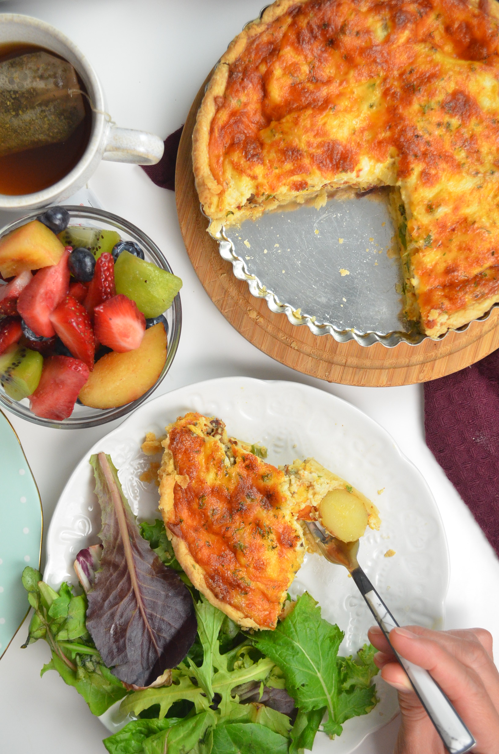 Baby Potato Quiche SweetNSpicyLiving
