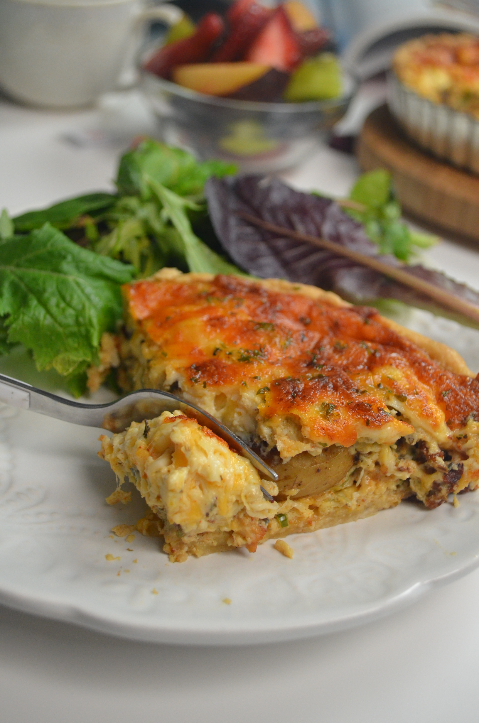 Small Batch Baby Potato Quiche SweetNSpicyLiving