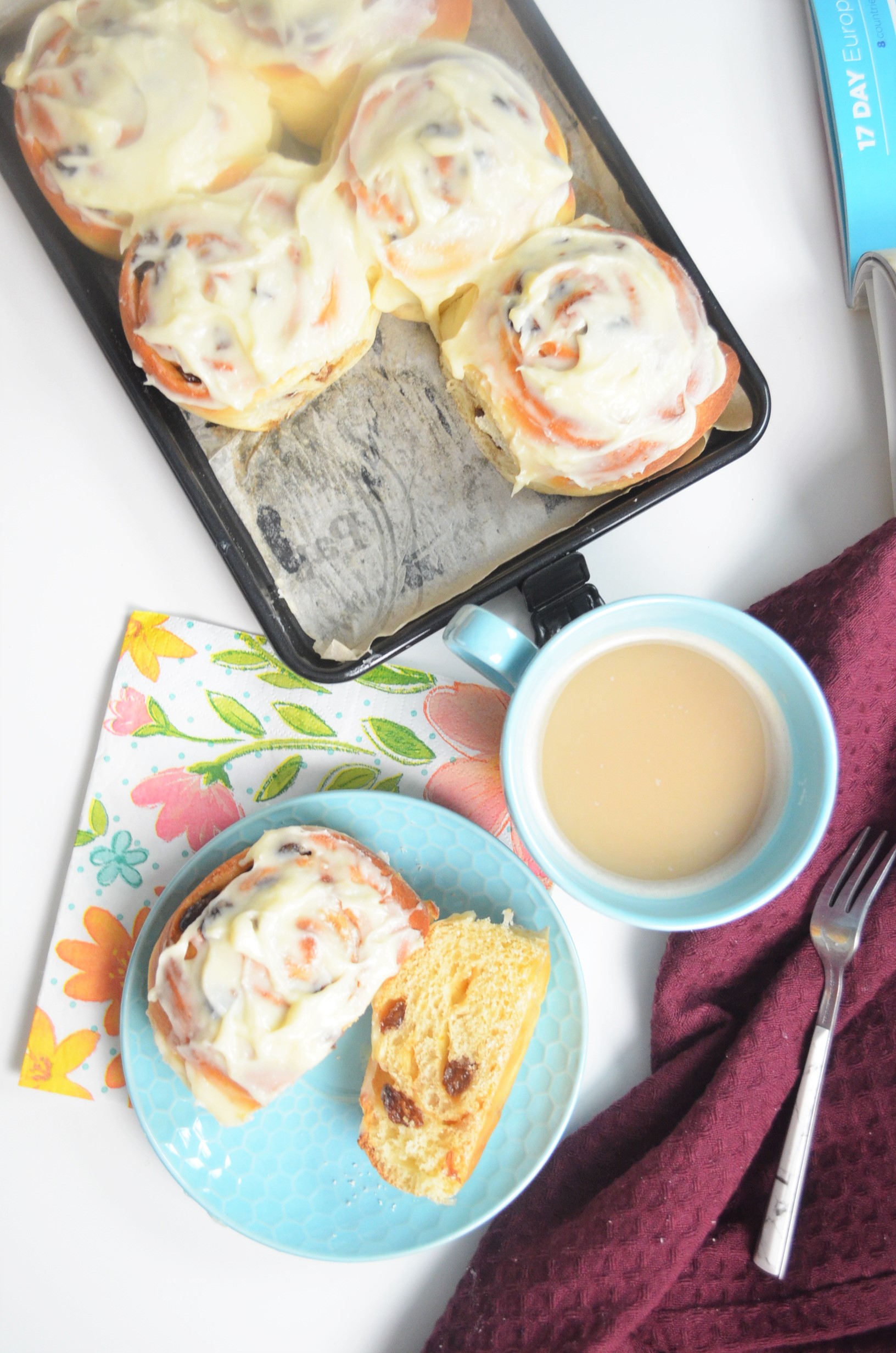 Homemade Small Batch Cinnamon Roll