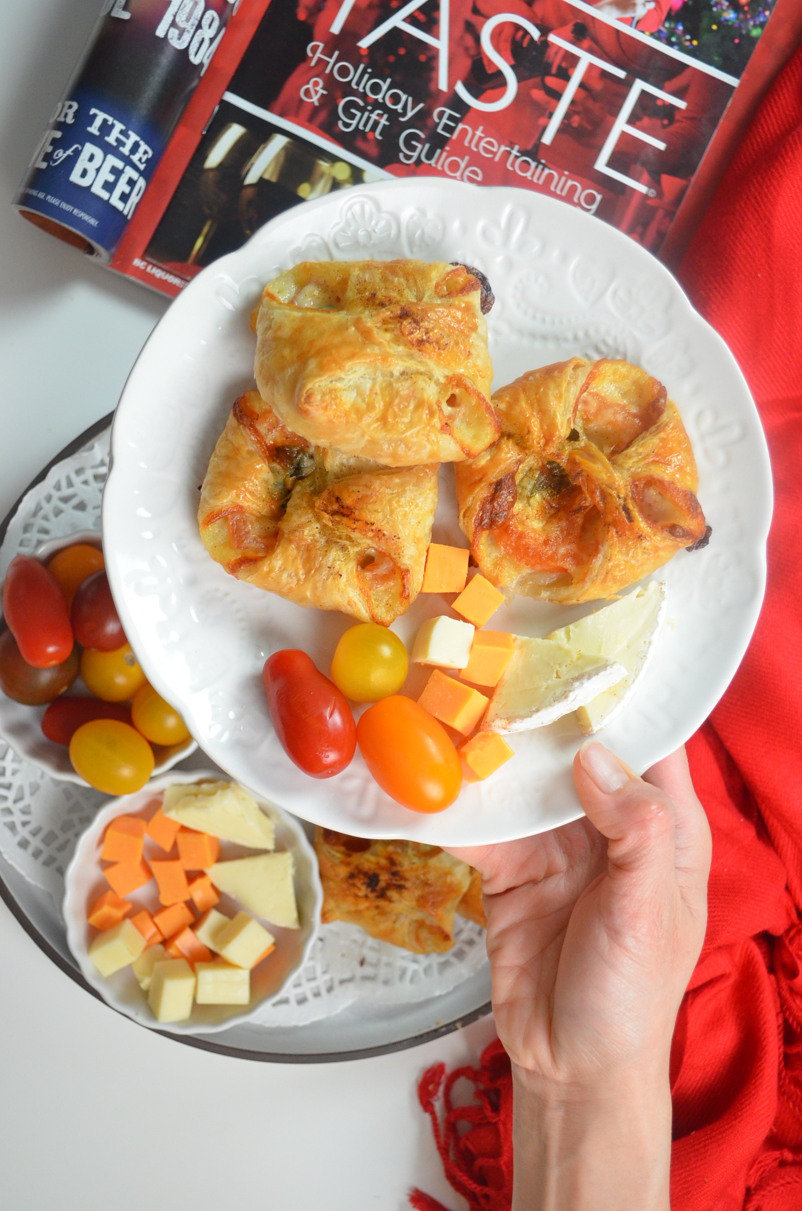 Margherita Puff Pastry Bites Holiday Appetizer