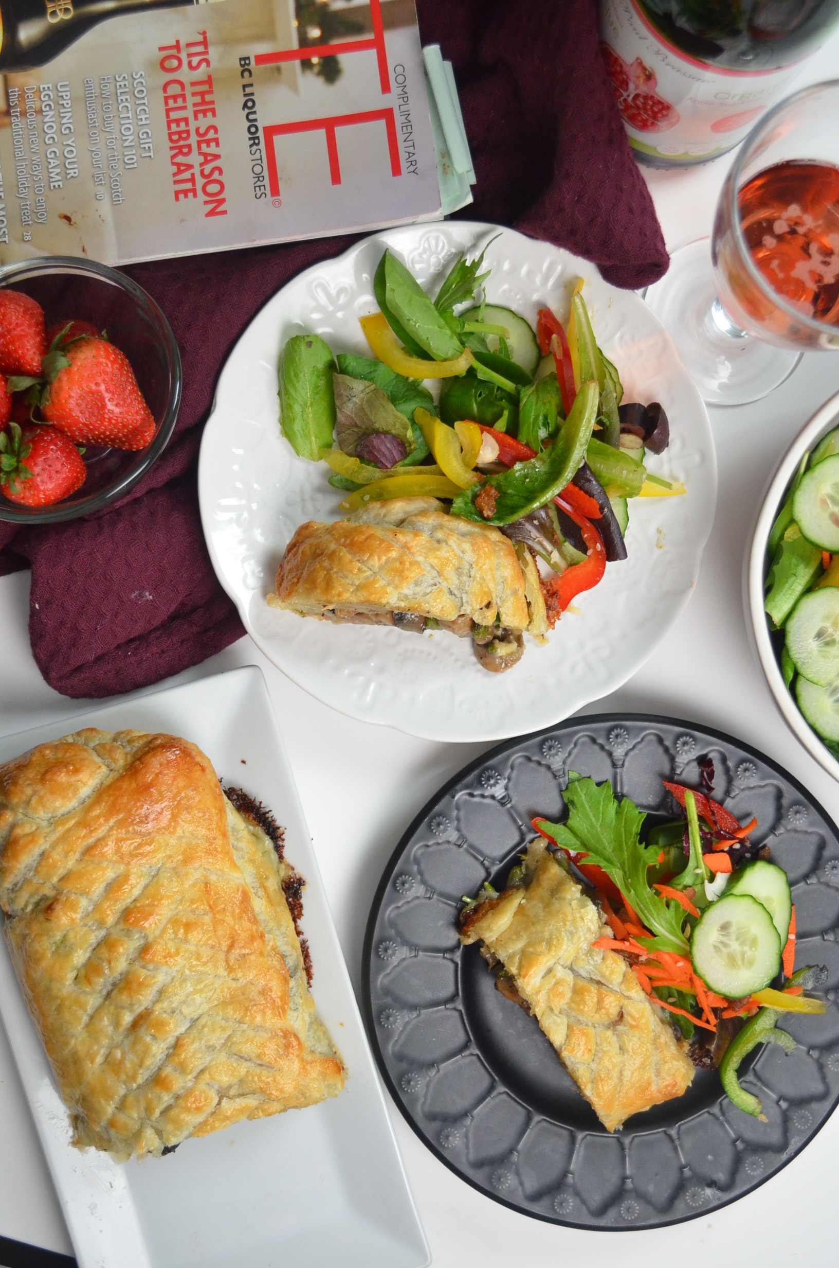 Mushroom and Brie Wellington