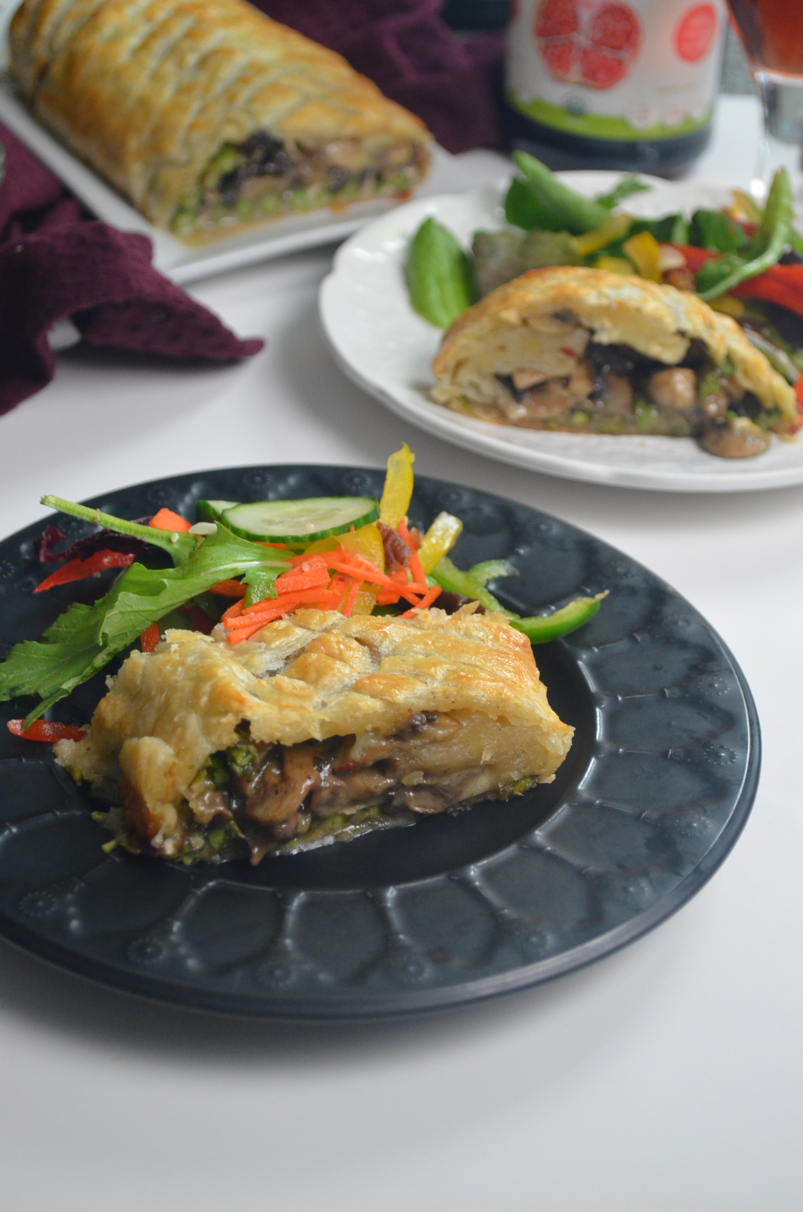 Mushroom and Caramelized Onion Wellington