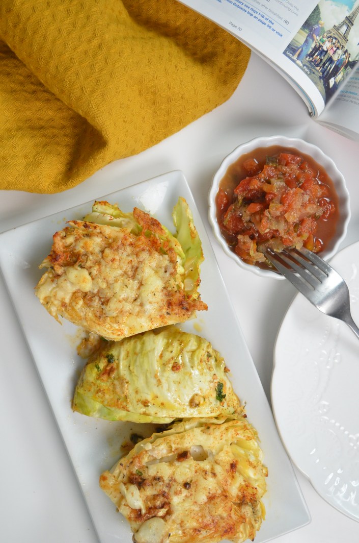 Spicy Roasted Cabbage Wedges