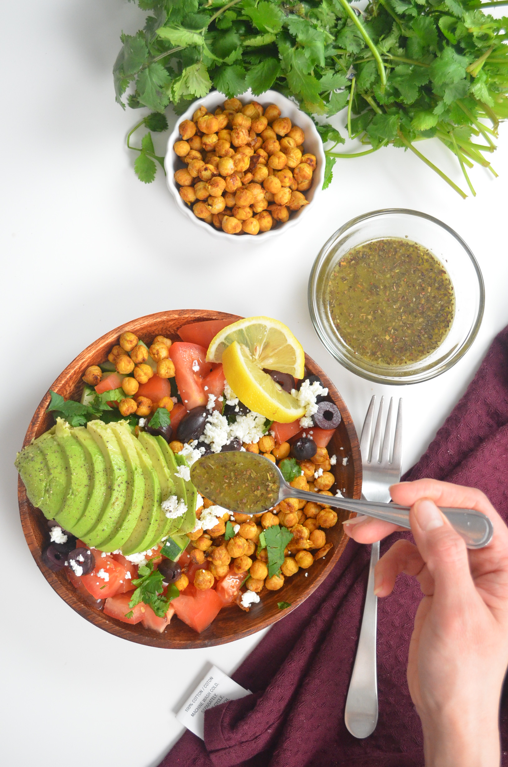 Mediterranean Chickpeas Salad By SweetnSpicyLiving