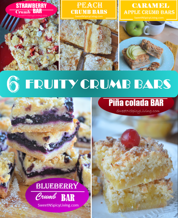 Fruit Crumb Bar Collage