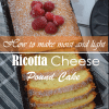 Ricotta Cheese Pound&nbsp;Cake