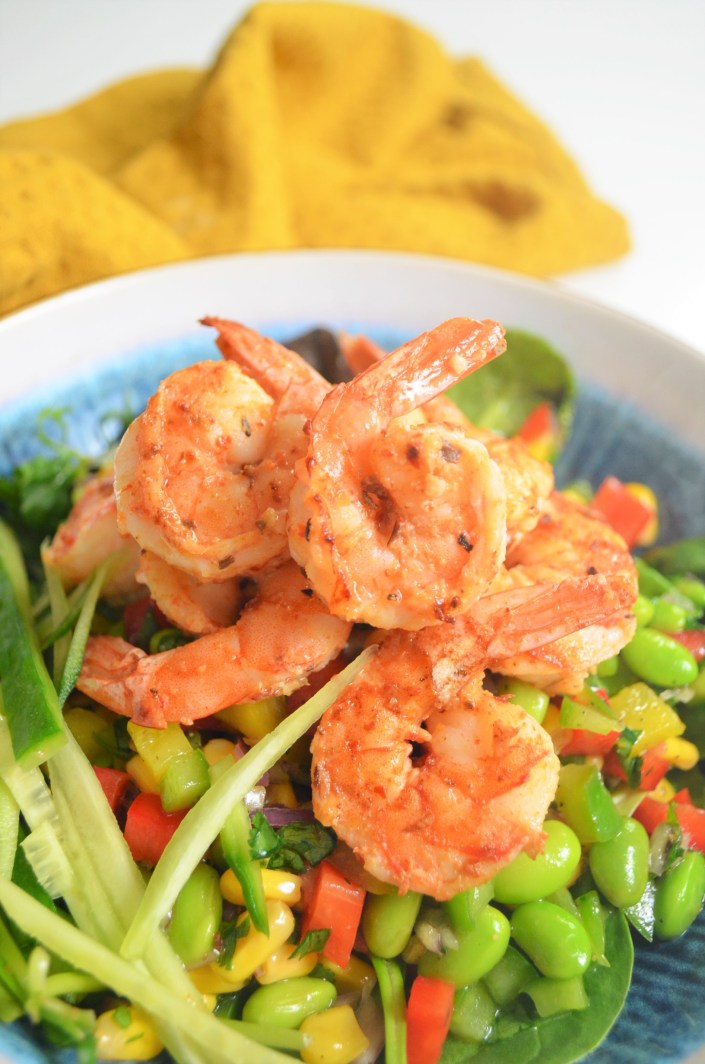 Fresh Edemame Shrimp Salad