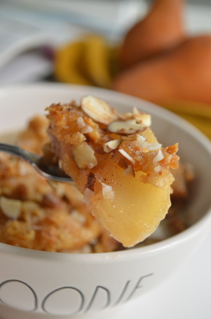 Pear Almond Crumble Oatmeal