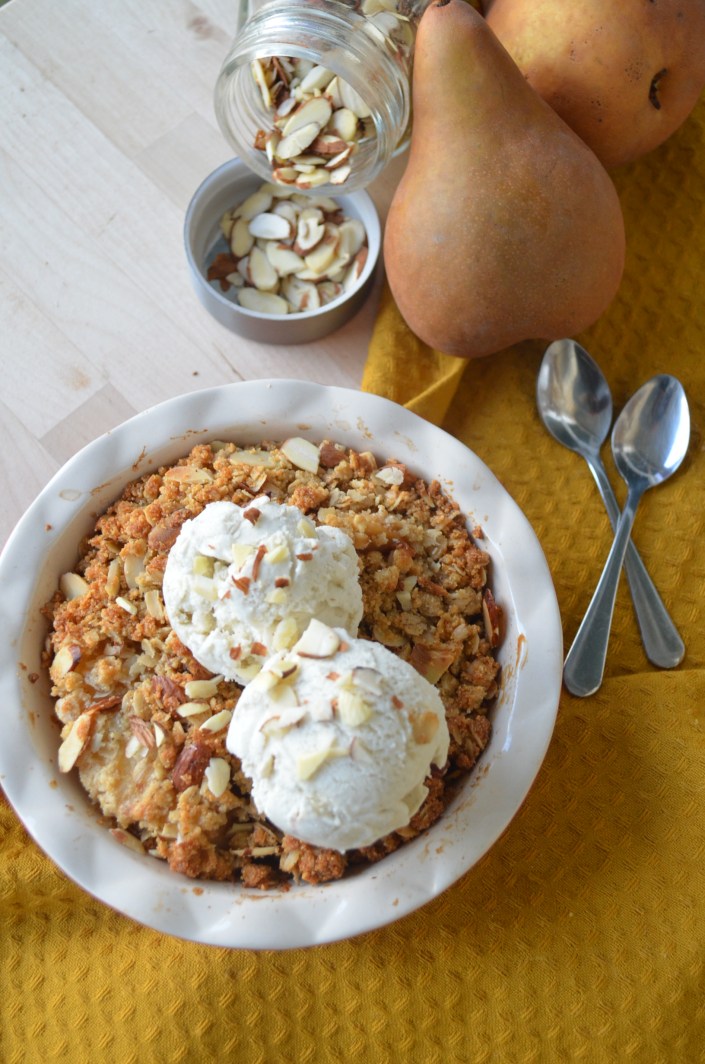 Pear Almond Crisp