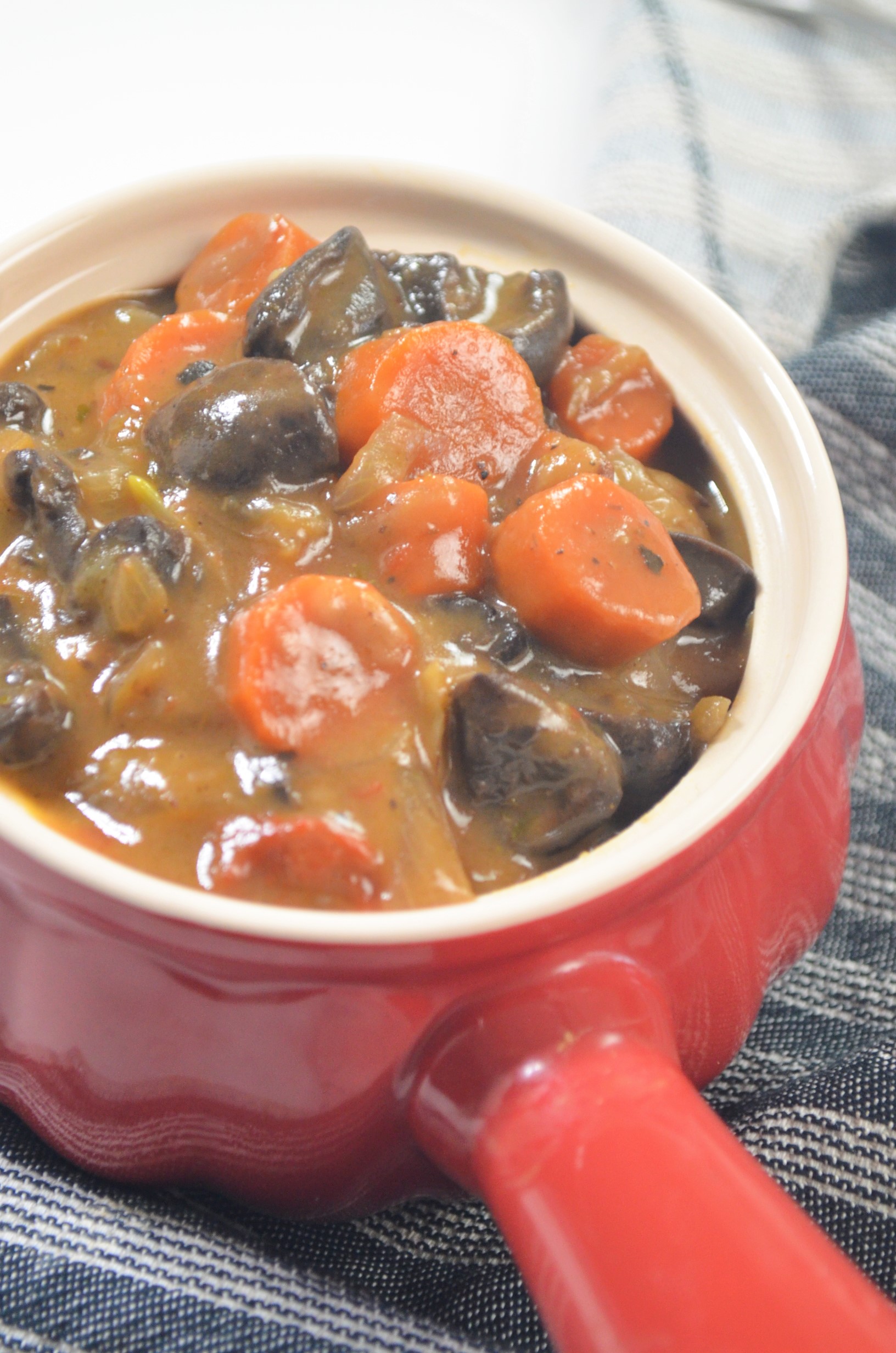 Vegetarian Mushroom Bourguignon For Two