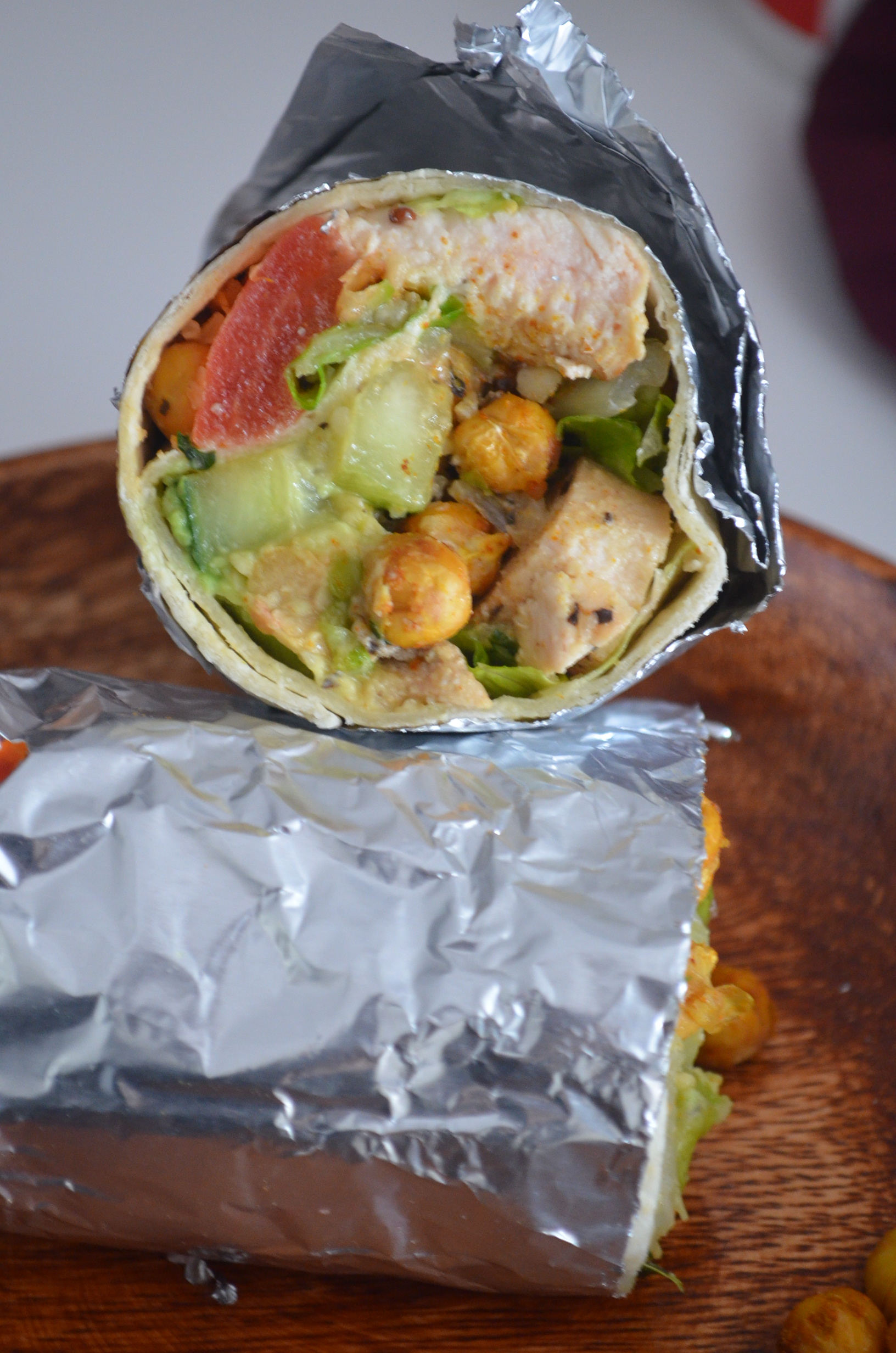 Chicken and Chickpea Wrap