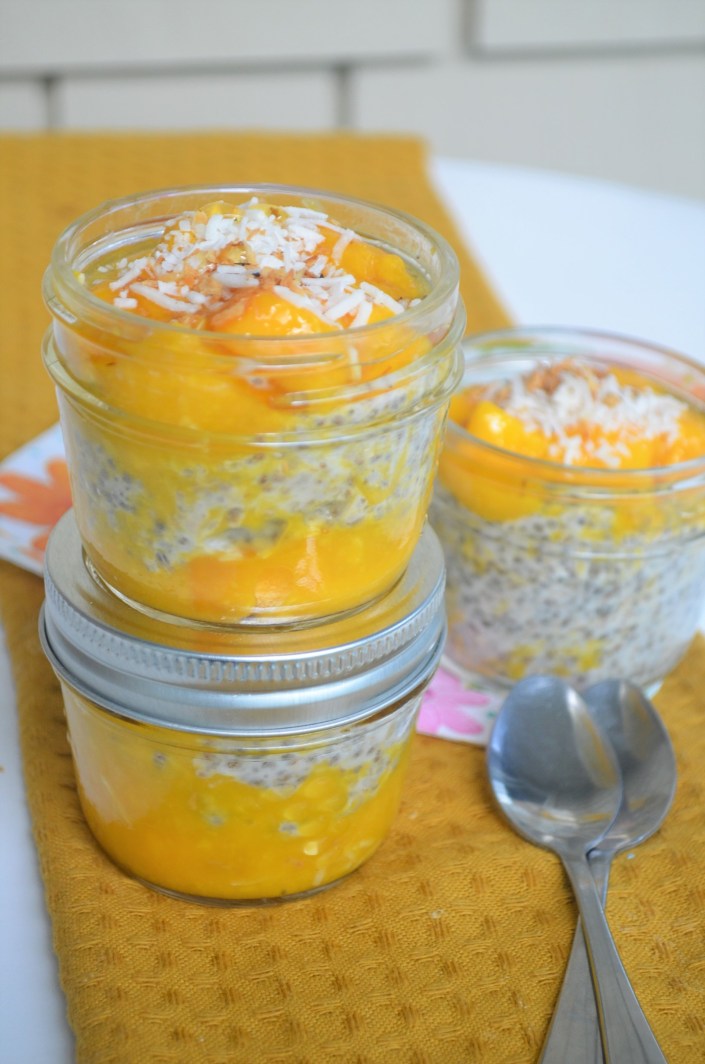 Small Batch Coconut and Mango Chia Pudding
