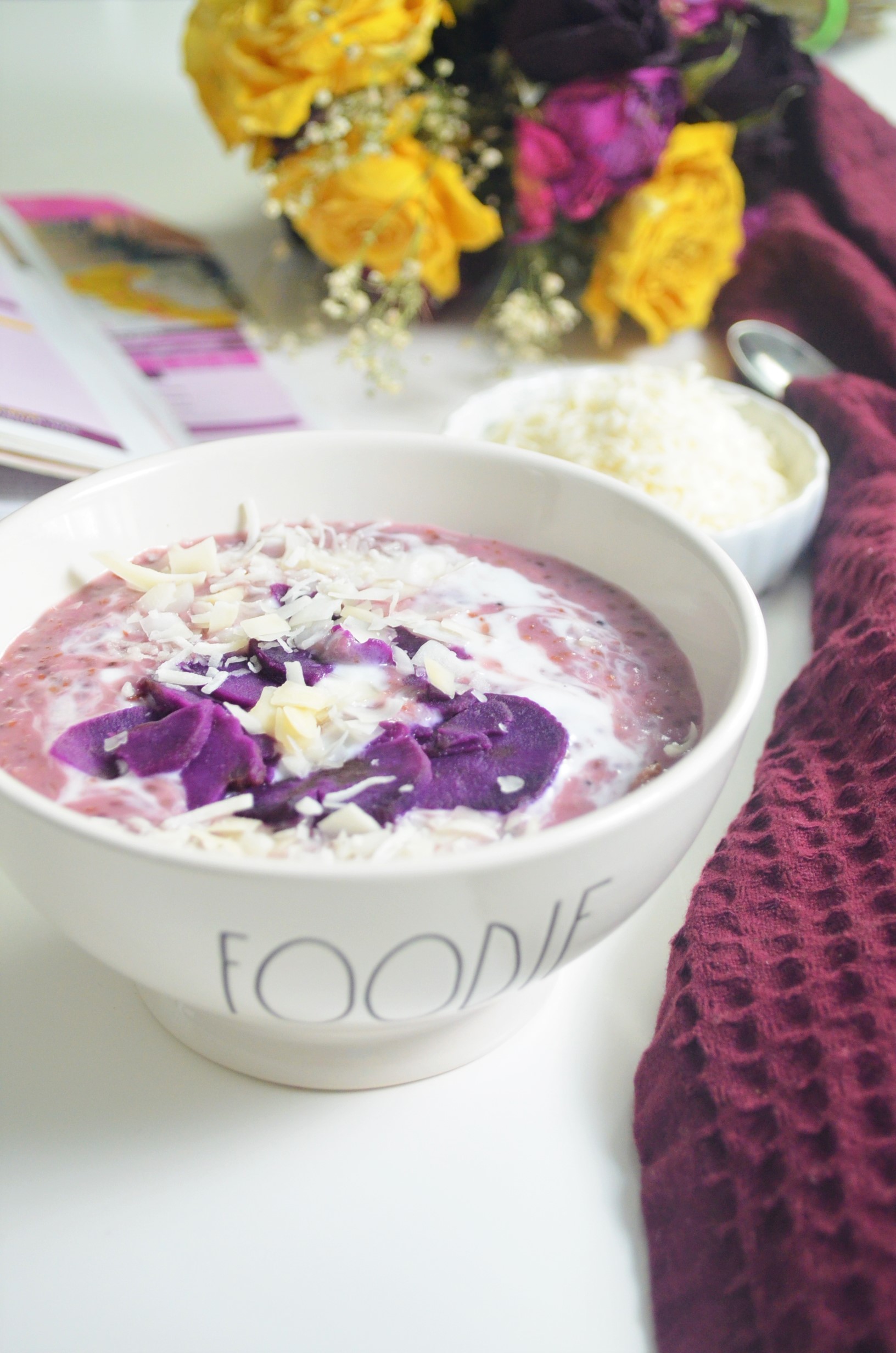 Small Batch Purple Yam Oatmeal For One