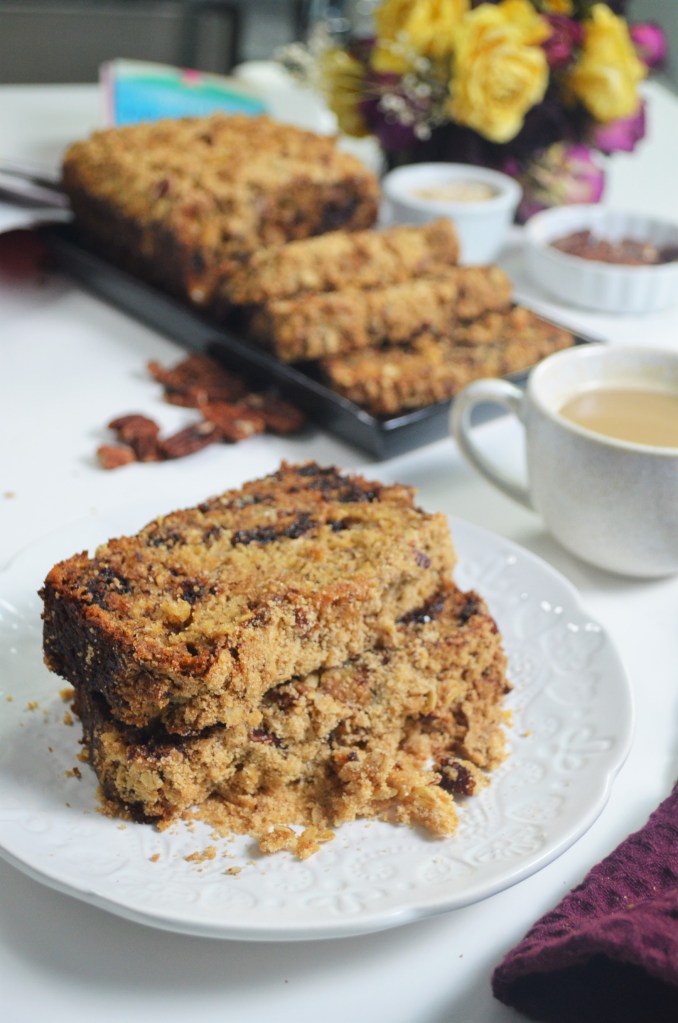 Banana Bread Walnut Crumbe Loaf By SweetNSpicyLiving