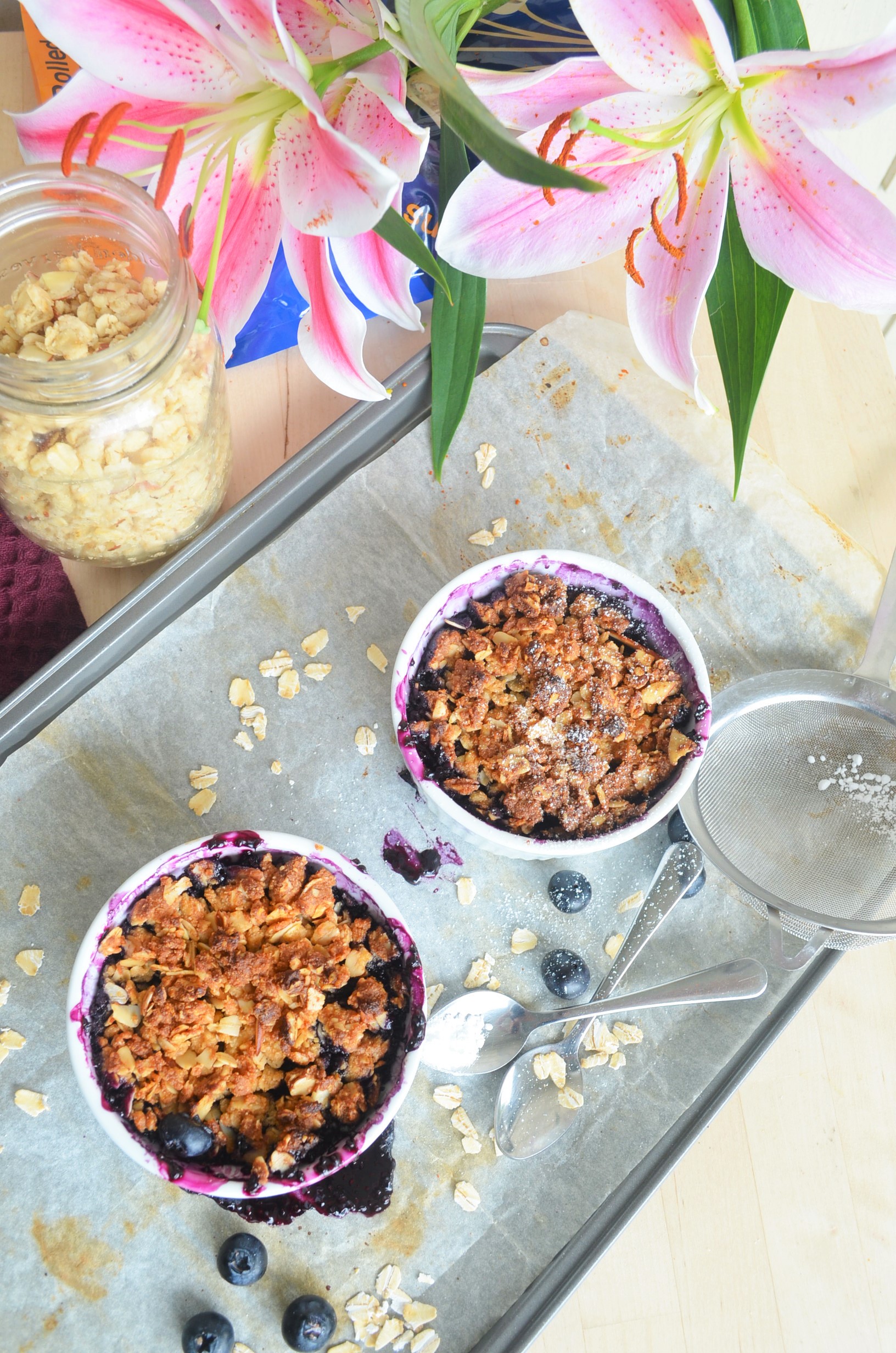 Bluebrry Crisp For Two