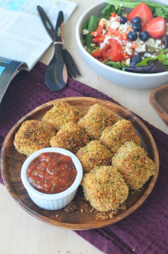 Crisp Small Batch Bake Tofu Nuggets