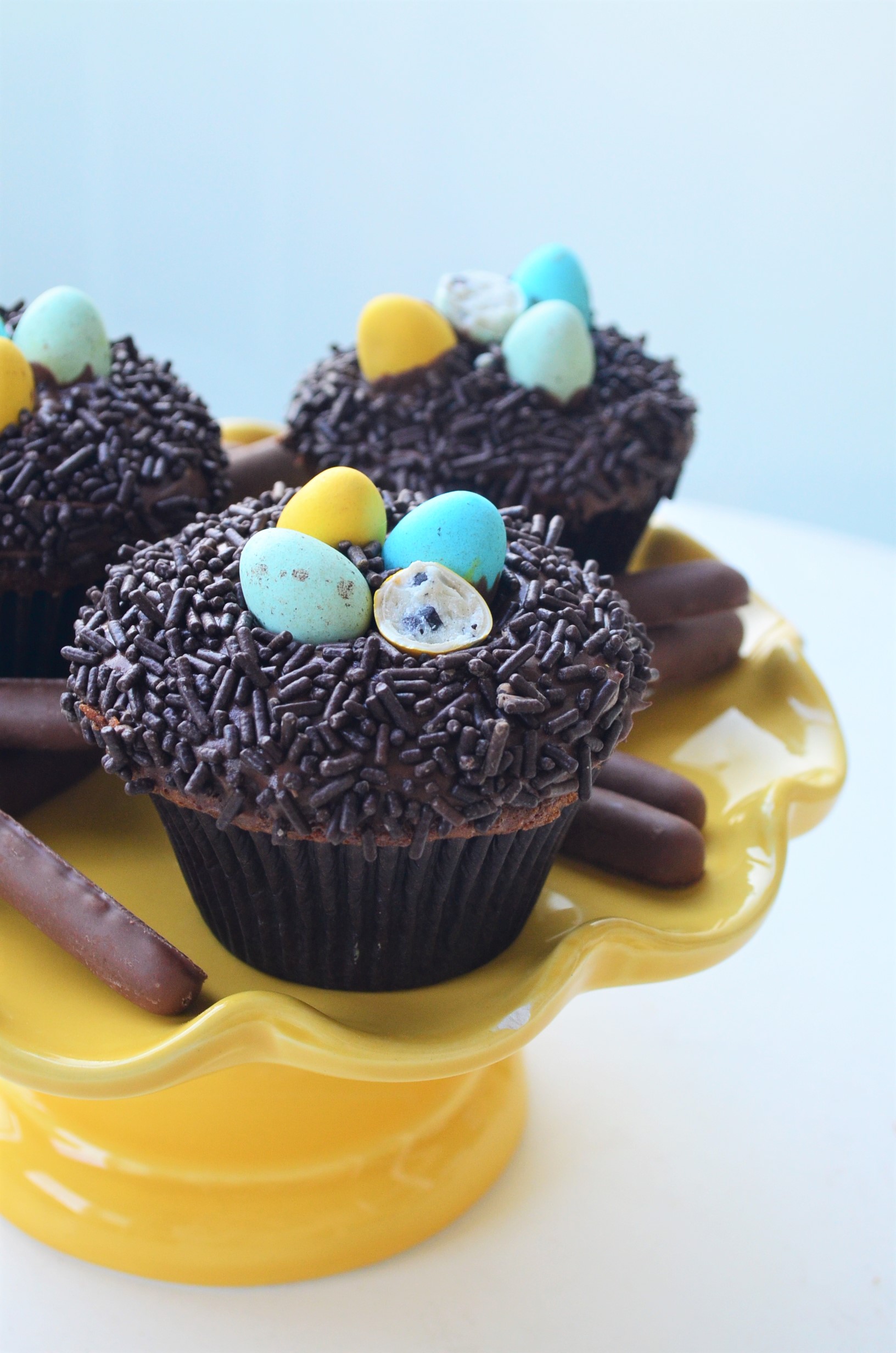 Easter Egg Nest Chocolate Cupcake