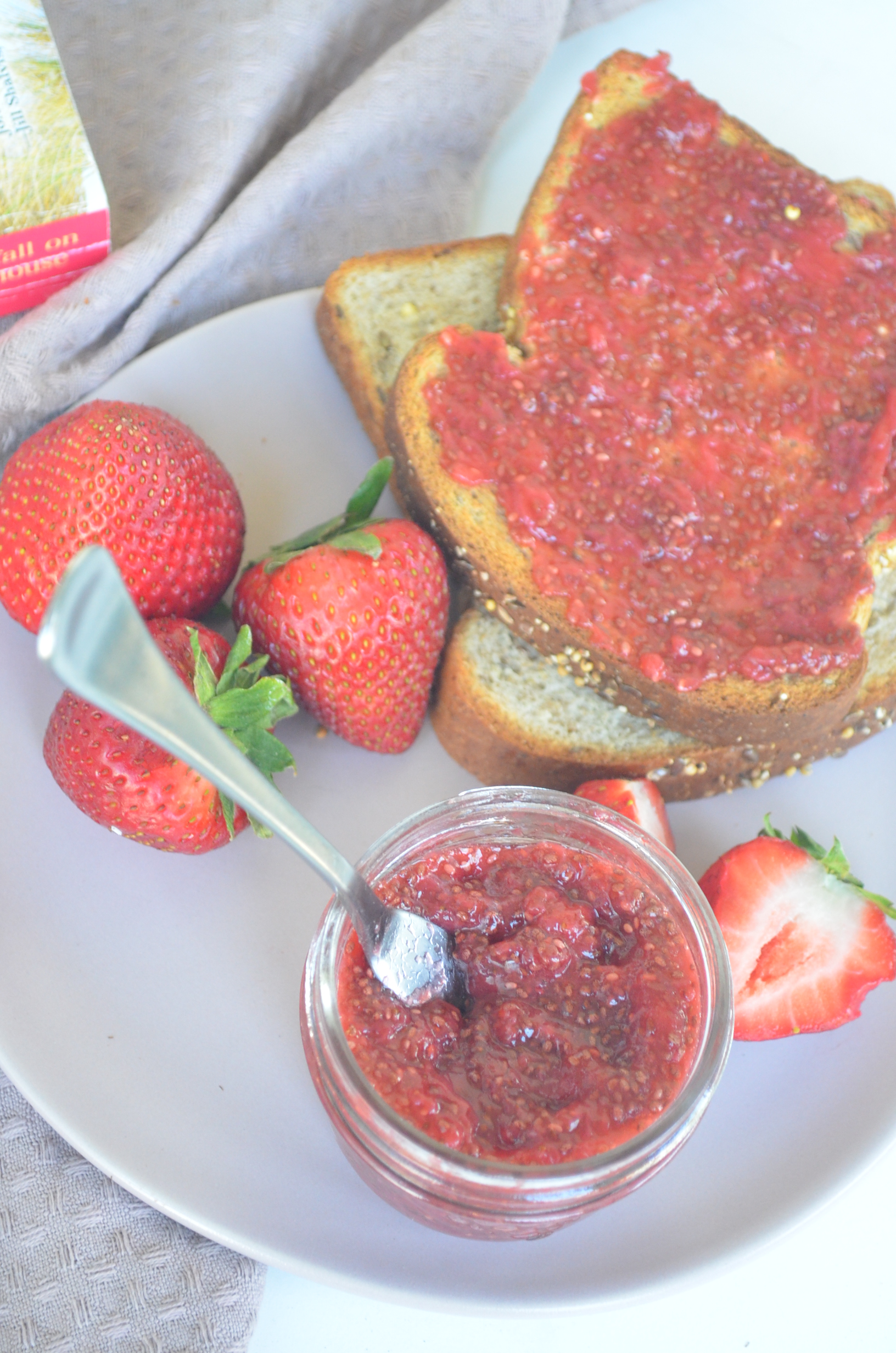 Homemade Small Batch Strawberry Chia Seed Jam
