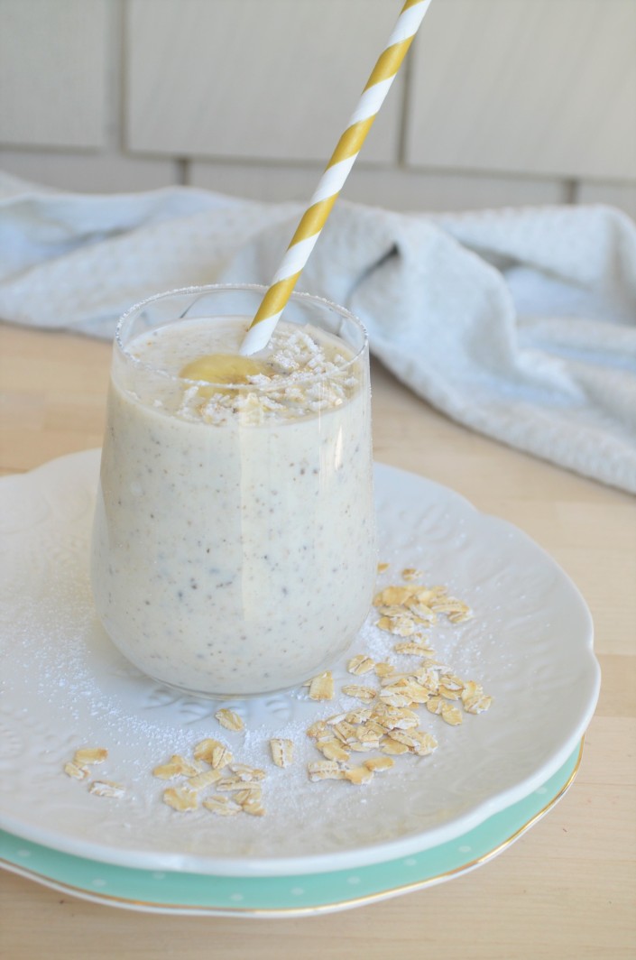 Overnight Banana Oatmeal SMoothie For One