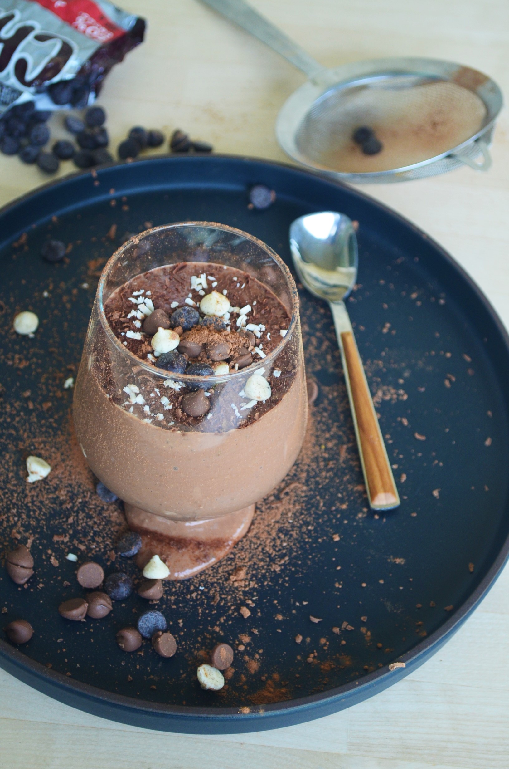 Overnight Chocolate Oatmeal Breakfast Smoothie