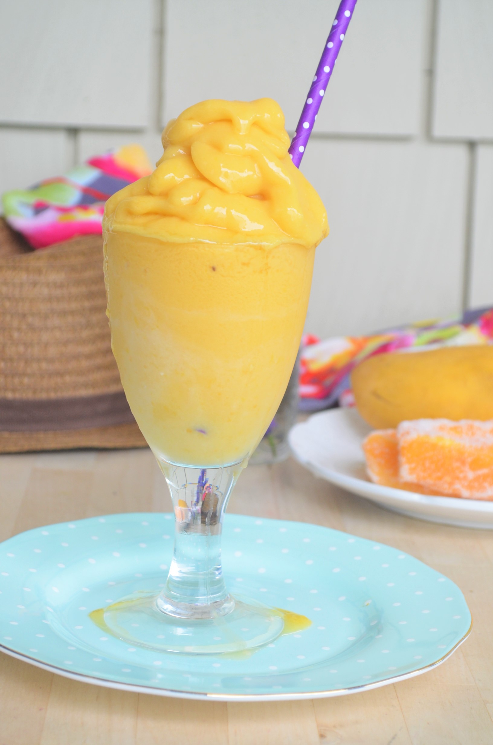 Papaya Mango Slushie By SweetnSpicyLiving