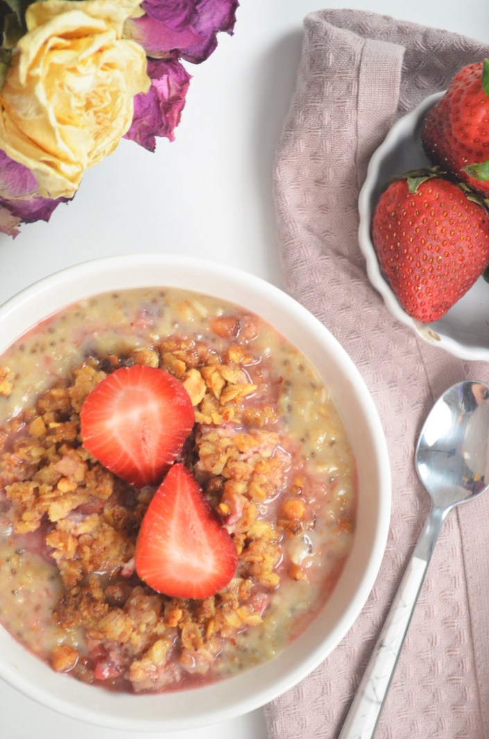Single Serving Strawberry Crisp Oatmeal