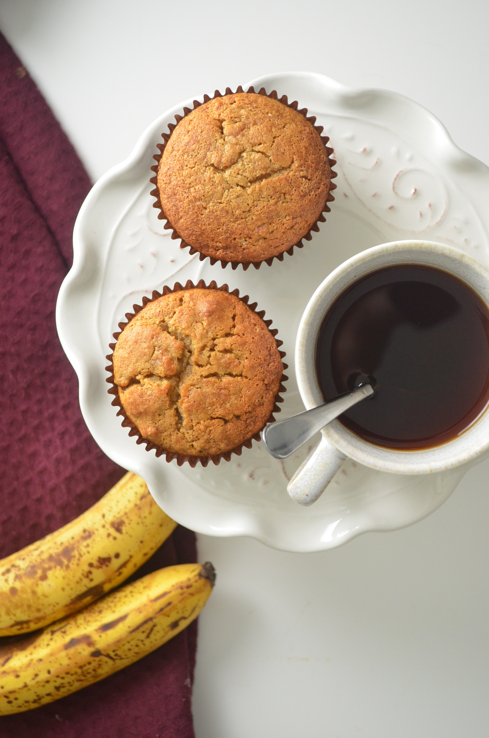 Small Batch Gluten Free Banana Muffin By SweetNSpicyLiving