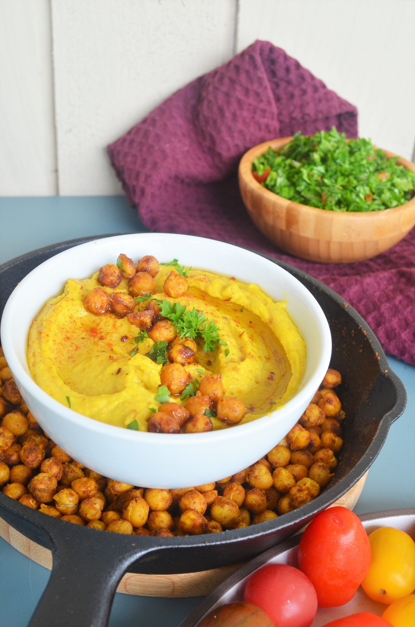 Small Batch Turmeric Hummus By SweetNSpicyLiving