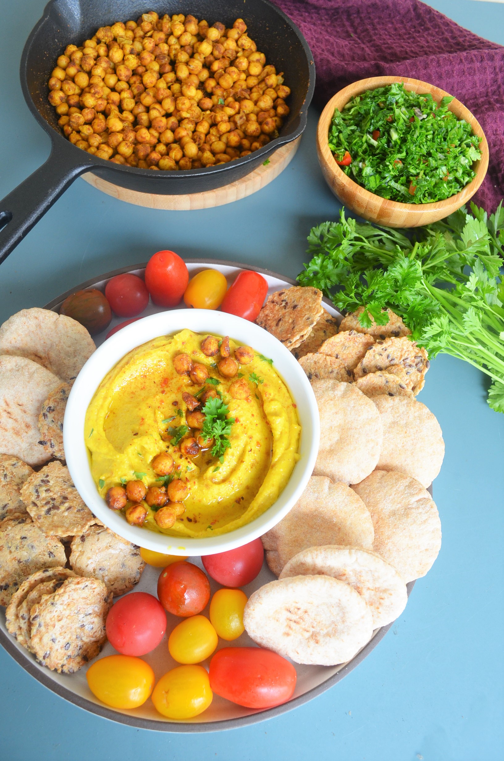 Turmeric Hummus By SweetnSpicyLiving