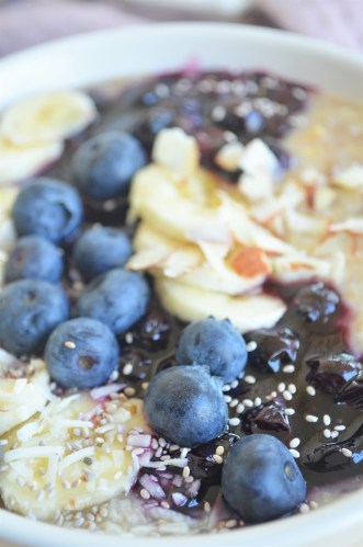 Blueberry Banana Oatmeal For One