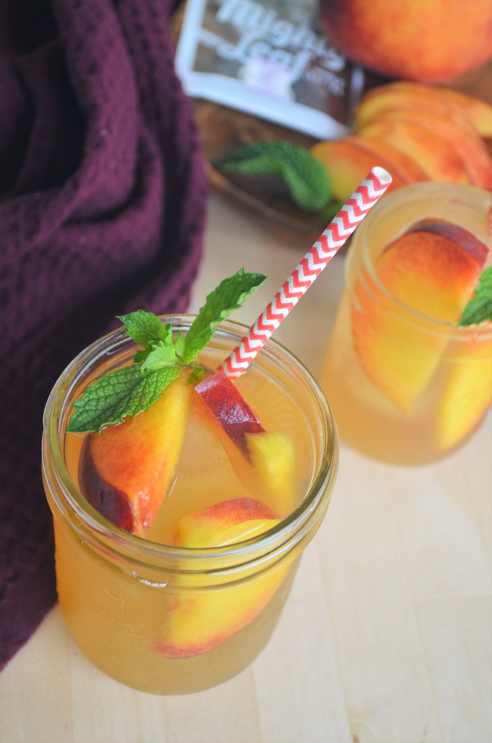 Peach Mint Cold Brew Tea
