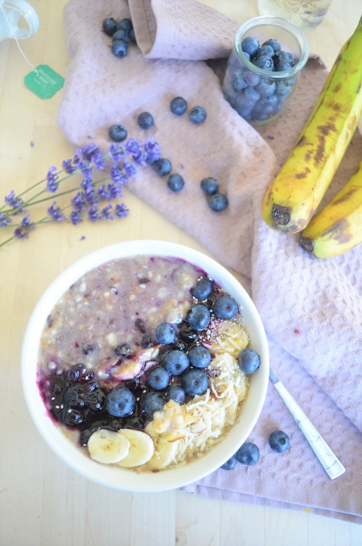 Singel Serving Blueberry Banana Oatmeal By SweetNSpicyliving
